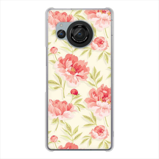 AQUOS R8 SH-52D docomo 高画質仕上げ 背面印刷 ハードケース北欧の小花