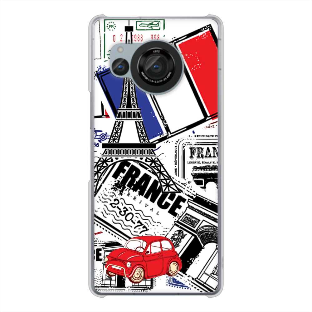 AQUOS R8 SH-52D docomo 高画質仕上げ 背面印刷 ハードケースLOVE フランス