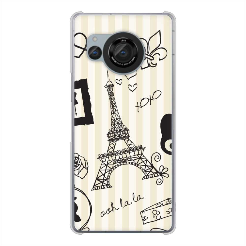 AQUOS R8 SH-52D docomo 高画質仕上げ 背面印刷 ハードケースLOVE フランス
