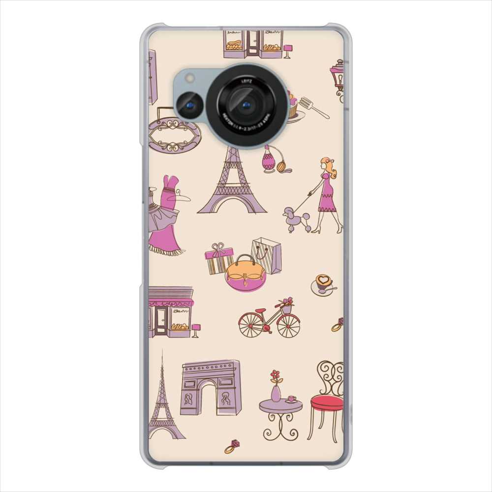 AQUOS R8 SH-52D docomo 高画質仕上げ 背面印刷 ハードケースLOVE フランス
