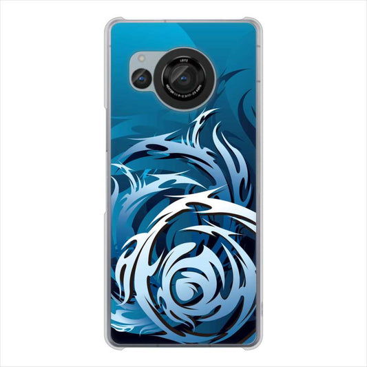 AQUOS R8 SH-52D docomo 高画質仕上げ 背面印刷 ハードケース 【731 ドラゴンサークル】