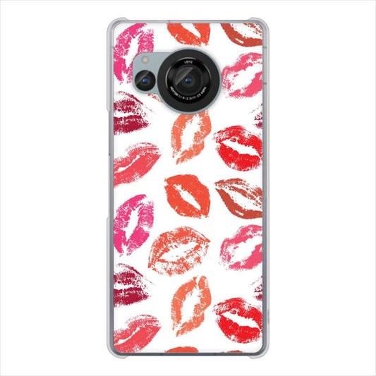 AQUOS R8 SH-52D docomo 高画質仕上げ 背面印刷 ハードケース 【734 キスkissキス】