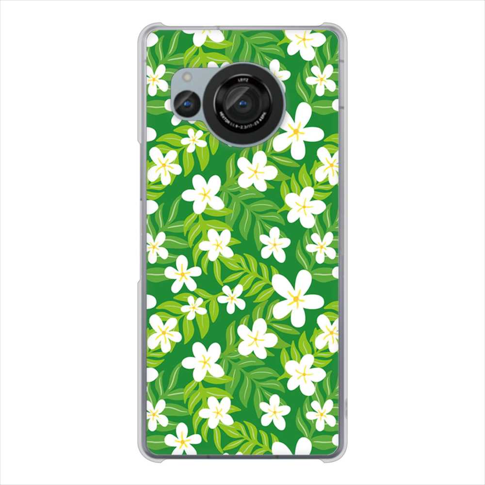 AQUOS R8 SH-52D docomo 高画質仕上げ 背面印刷 ハードケース 【760 ジャスミンの花畑】