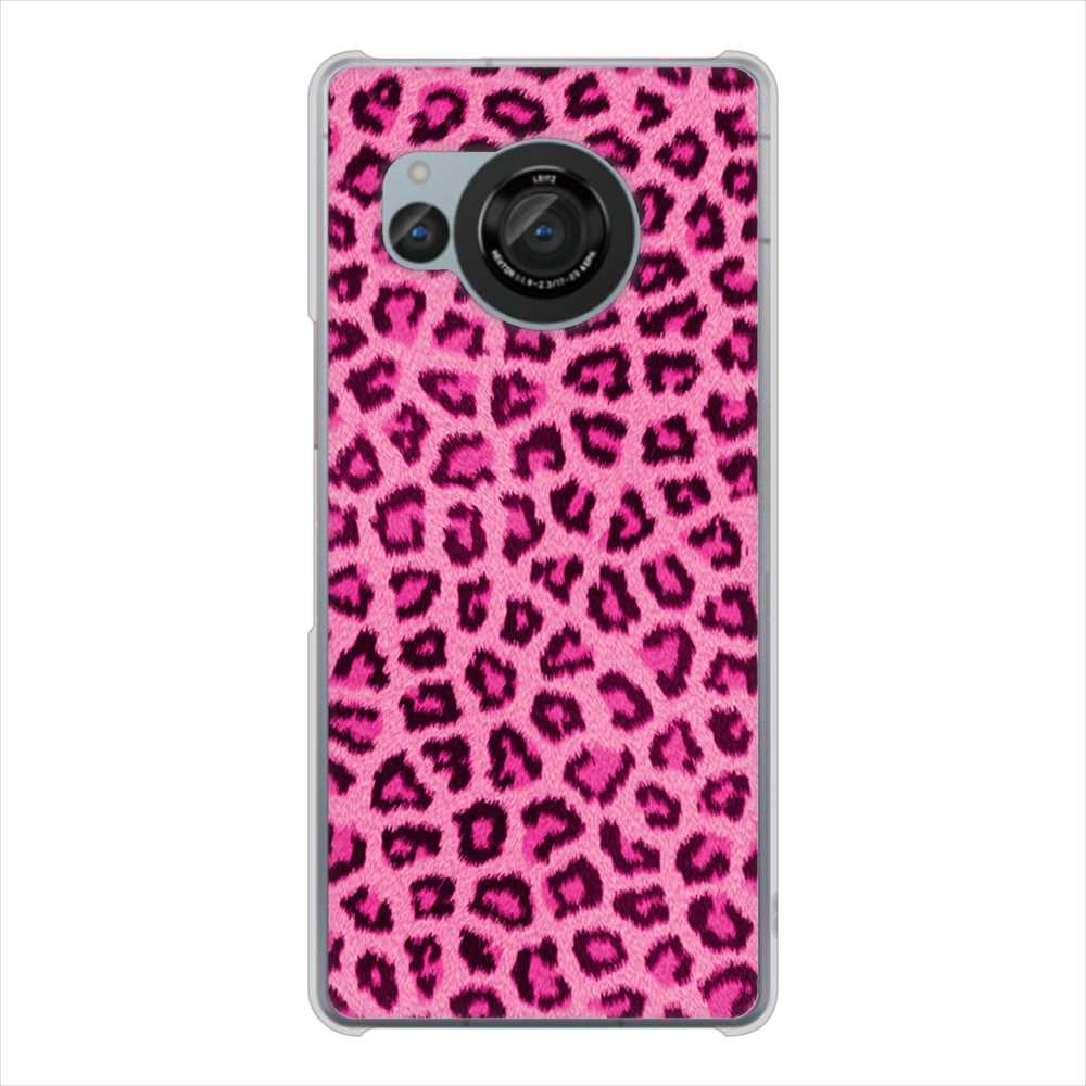 AQUOS R8 SH-52D docomo 高画質仕上げ 背面印刷 ハードケースヒョウ柄ベーシックS