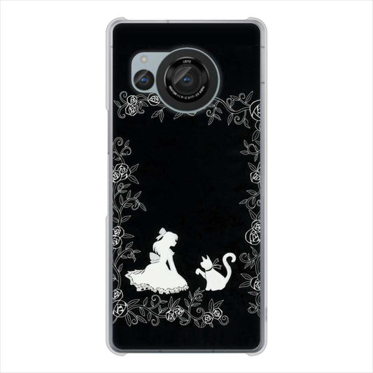 AQUOS R8 SH-52D docomo 高画質仕上げ 背面印刷 ハードケースお姫様とネコ