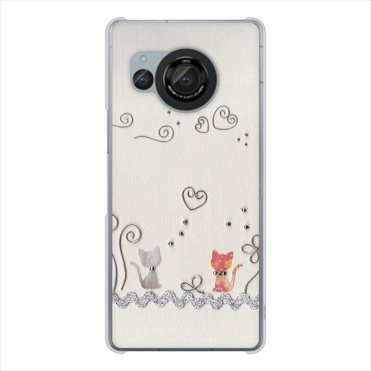 AQUOS R8 SH-52D docomo 高画質仕上げ 背面印刷 ハードケースクラフト写真ネコ