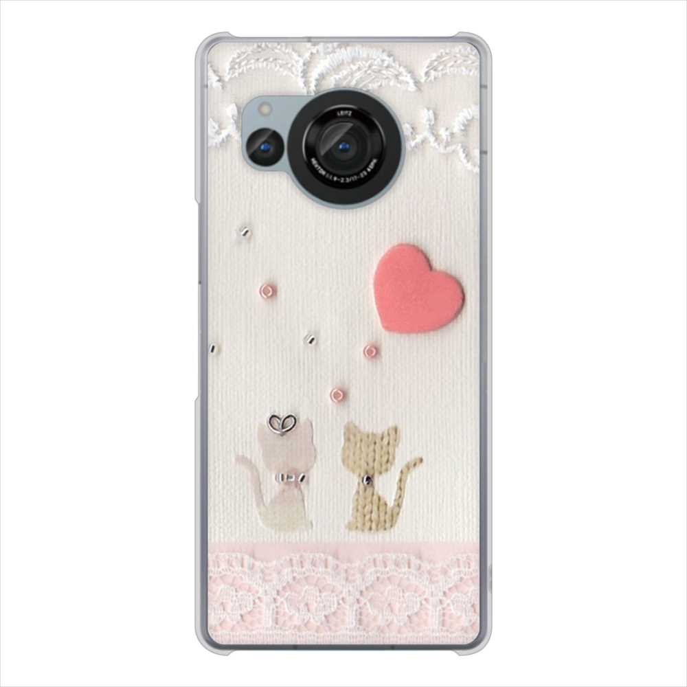 AQUOS R8 SH-52D docomo 高画質仕上げ 背面印刷 ハードケースクラフト写真ネコ