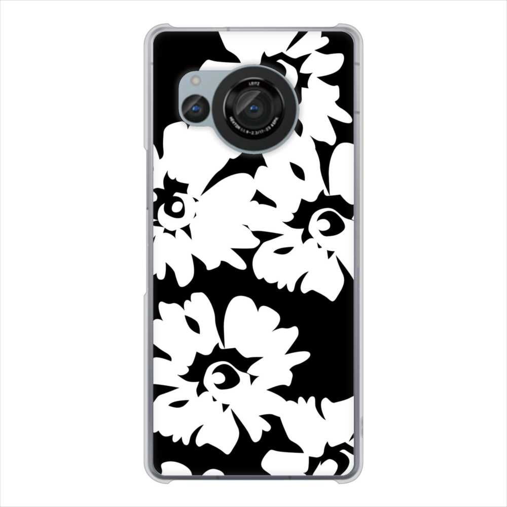 AQUOS R8 SH-52D docomo 高画質仕上げ 背面印刷 ハードケース 【1215 モダンフラワー】