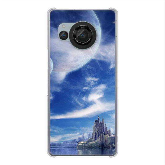 AQUOS R8 SH-52D docomo 高画質仕上げ 背面印刷 ハードケース 【1270 広がる宇宙】