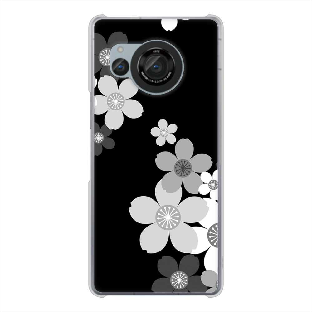 AQUOS R8 SH-52D docomo 高画質仕上げ 背面印刷 ハードケース 【1334 桜のフレーム】