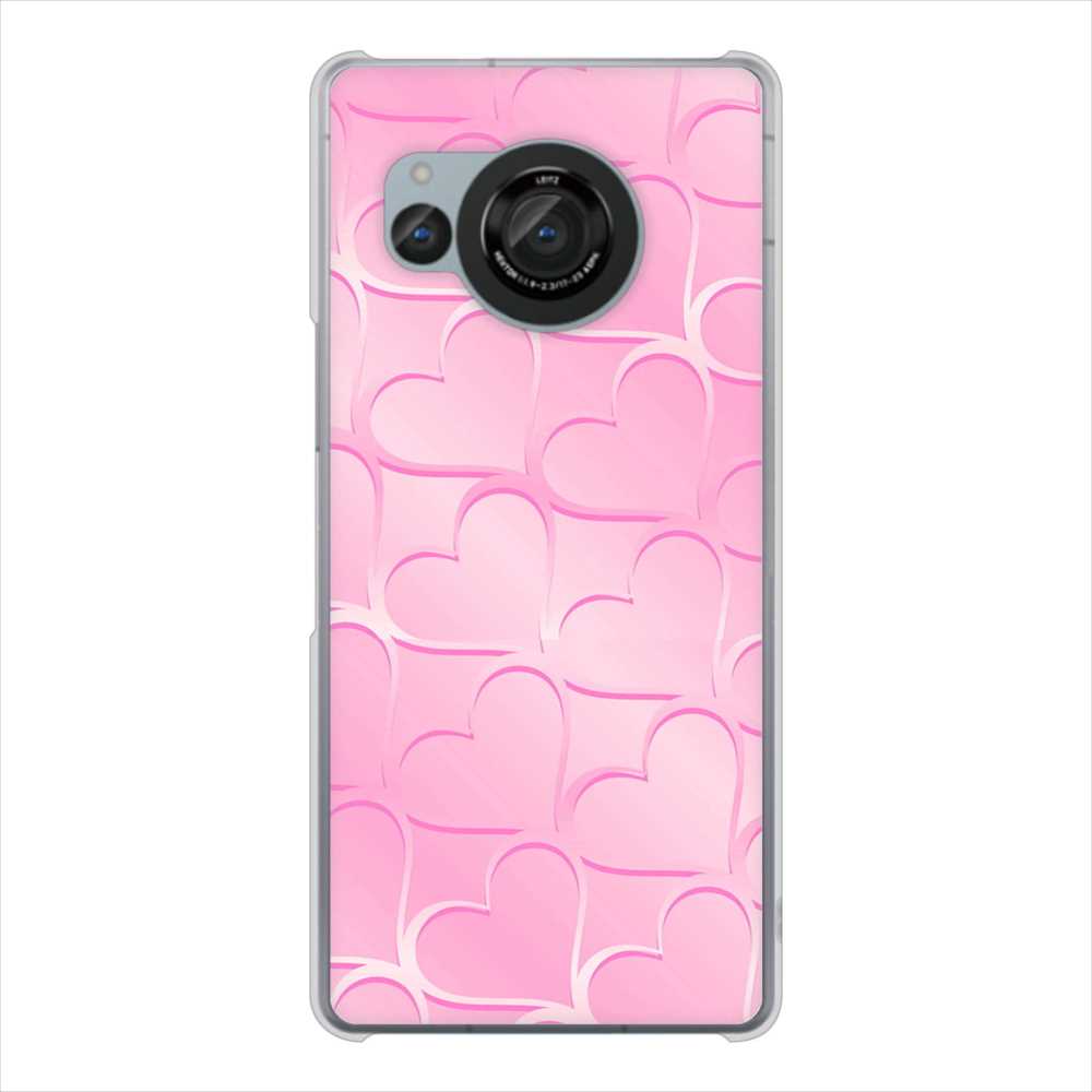 AQUOS R8 SH-52D docomo 高画質仕上げ 背面印刷 ハードケースかくれハート