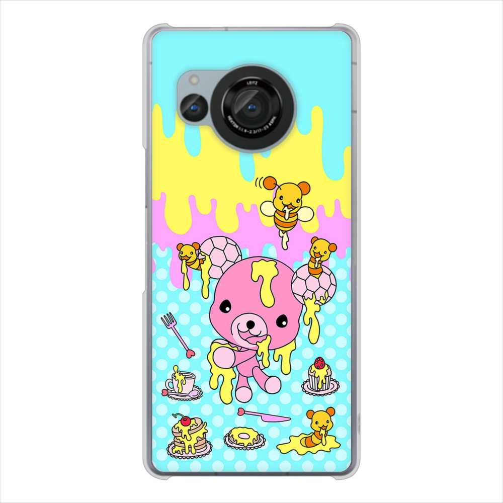 AQUOS R8 SH-52D docomo 高画質仕上げ 背面印刷 ハードケースむかいあぐる ハニベア