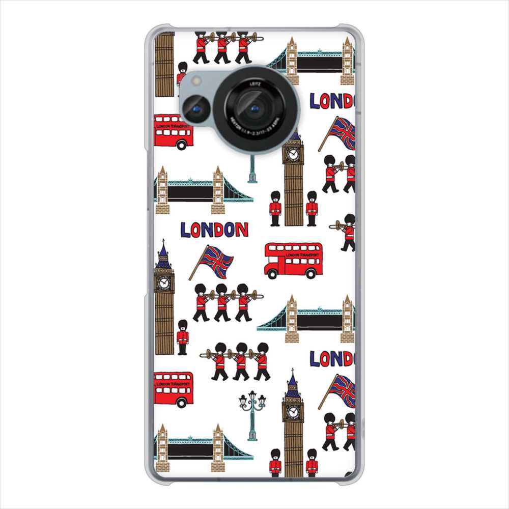 AQUOS R8 SH-52D docomo 高画質仕上げ 背面印刷 ハードケース 【EK811 ロンドンの街】