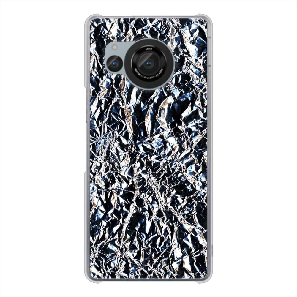 AQUOS R8 SH-52D docomo 高画質仕上げ 背面印刷 ハードケース 【EK835 スタイリッシュアルミシルバー】