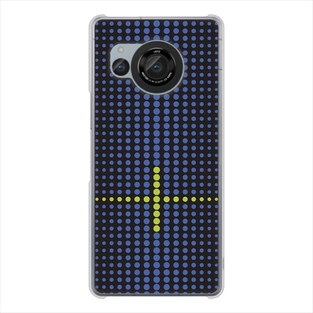 AQUOS R8 SH-52D docomo 高画質仕上げ 背面印刷 ハードケース 【IB907 グラデーションドット】