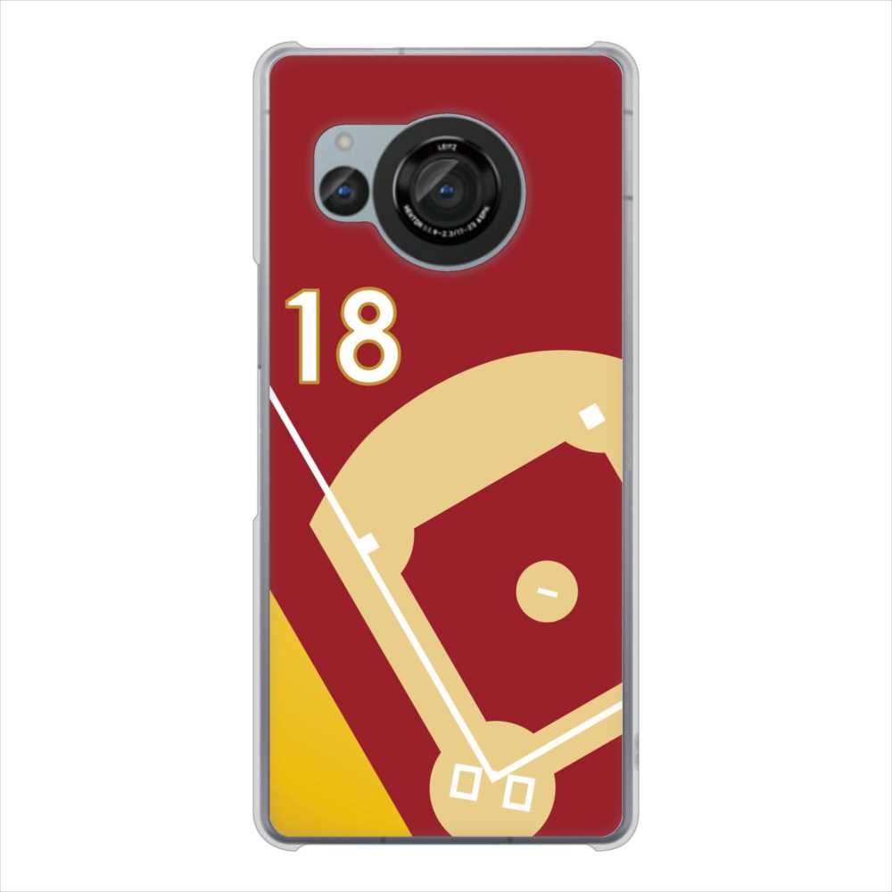 AQUOS R8 SH-52D docomo 高画質仕上げ 背面印刷 ハードケースbaseball