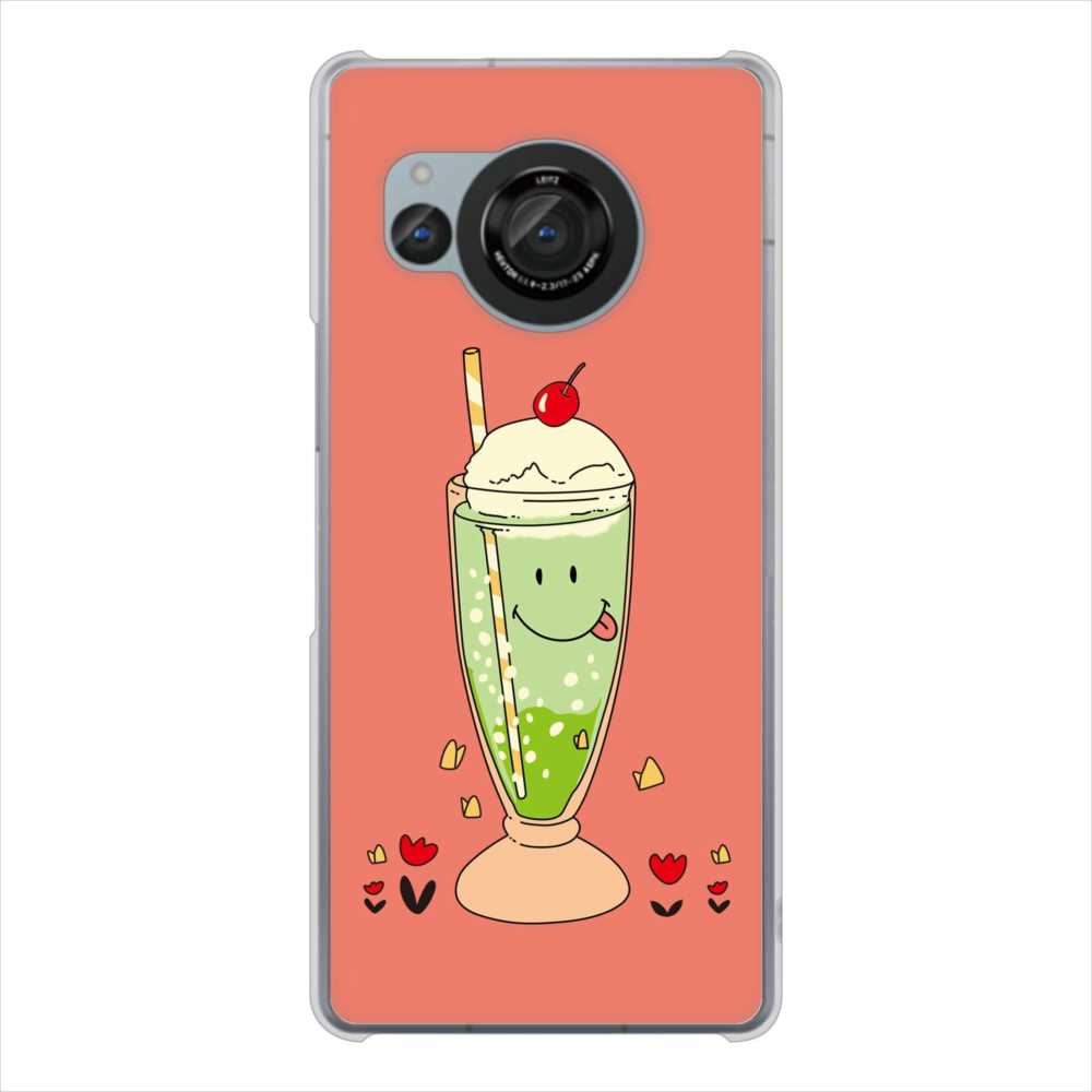 AQUOS R8 SH-52D docomo 高画質仕上げ 背面印刷 ハードケーススイーツイラスト