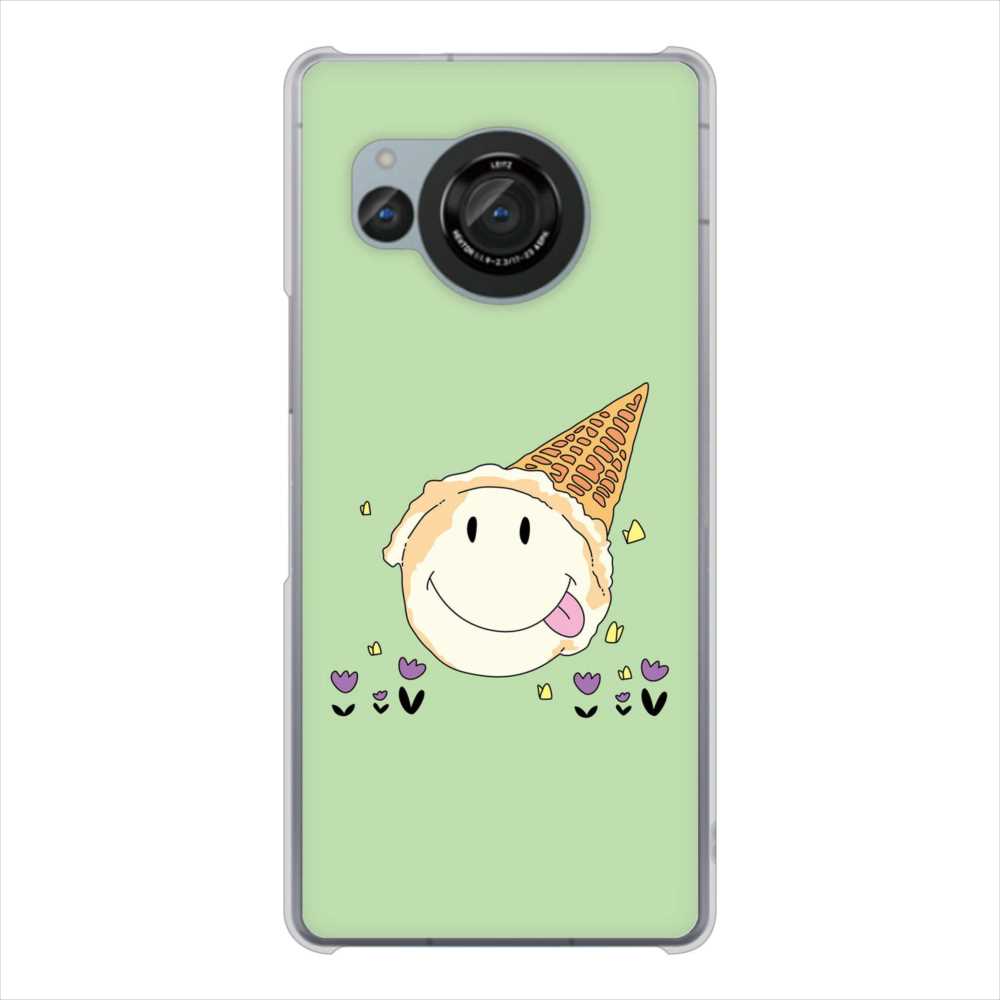 AQUOS R8 SH-52D docomo 高画質仕上げ 背面印刷 ハードケーススイーツイラスト