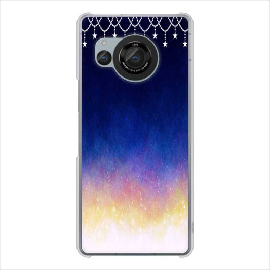 AQUOS R8 SH-52D docomo 高画質仕上げ 背面印刷 ハードケース 【MI803 冬の夜空】