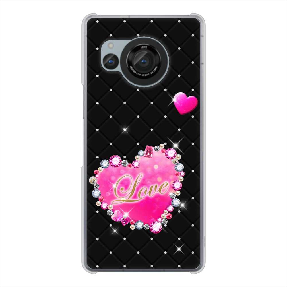 AQUOS R8 SH-52D docomo 高画質仕上げ 背面印刷 ハードケーススワロデコ風プリント