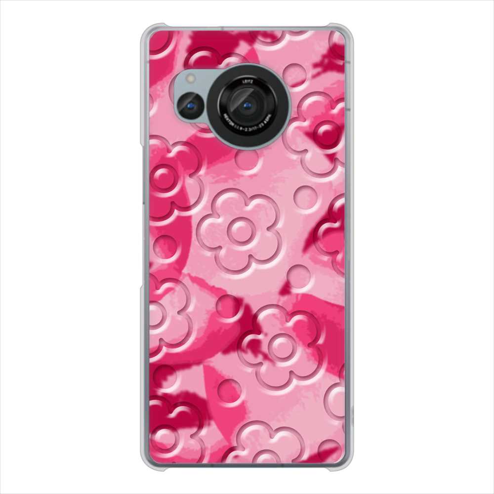 AQUOS R8 SH-52D docomo 高画質仕上げ 背面印刷 ハードケースフラワーヴェルニ