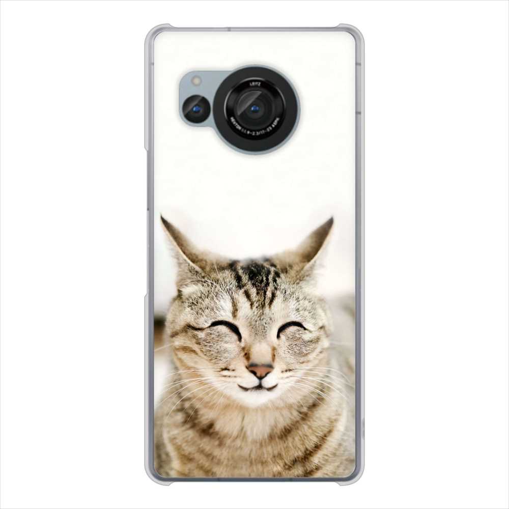AQUOS R8 SH-52D docomo 高画質仕上げ 背面印刷 ハードケース 【VA801 笑福ねこ】