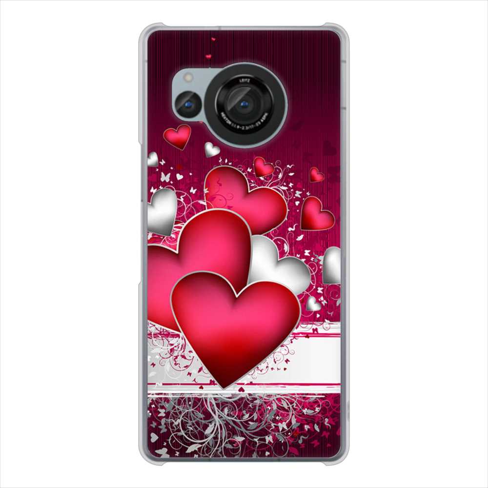 AQUOS R8 SH-52D docomo 高画質仕上げ 背面印刷 ハードケース 【VA835 ハートの息吹】