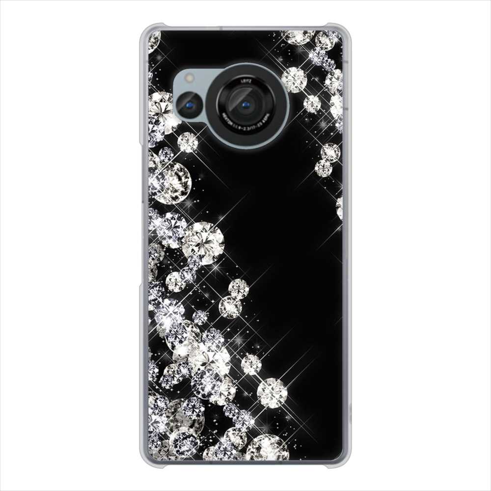 AQUOS R8 SH-52D docomo 高画質仕上げ 背面印刷 ハードケース 【VA871 ダイヤモンドフレーム】