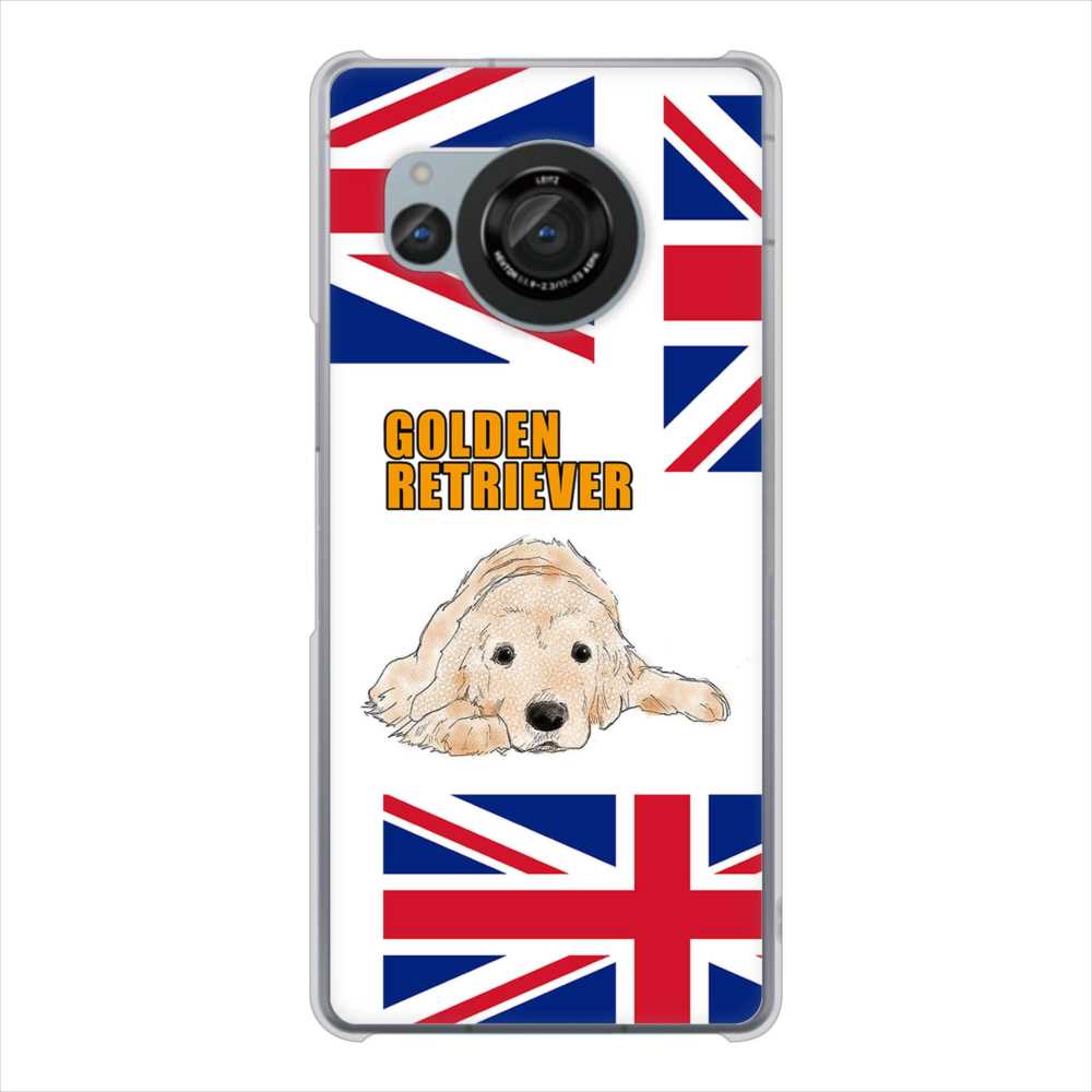 AQUOS R8 SH-52D docomo 高画質仕上げ 背面印刷 ハードケースゴールデンレトリバー