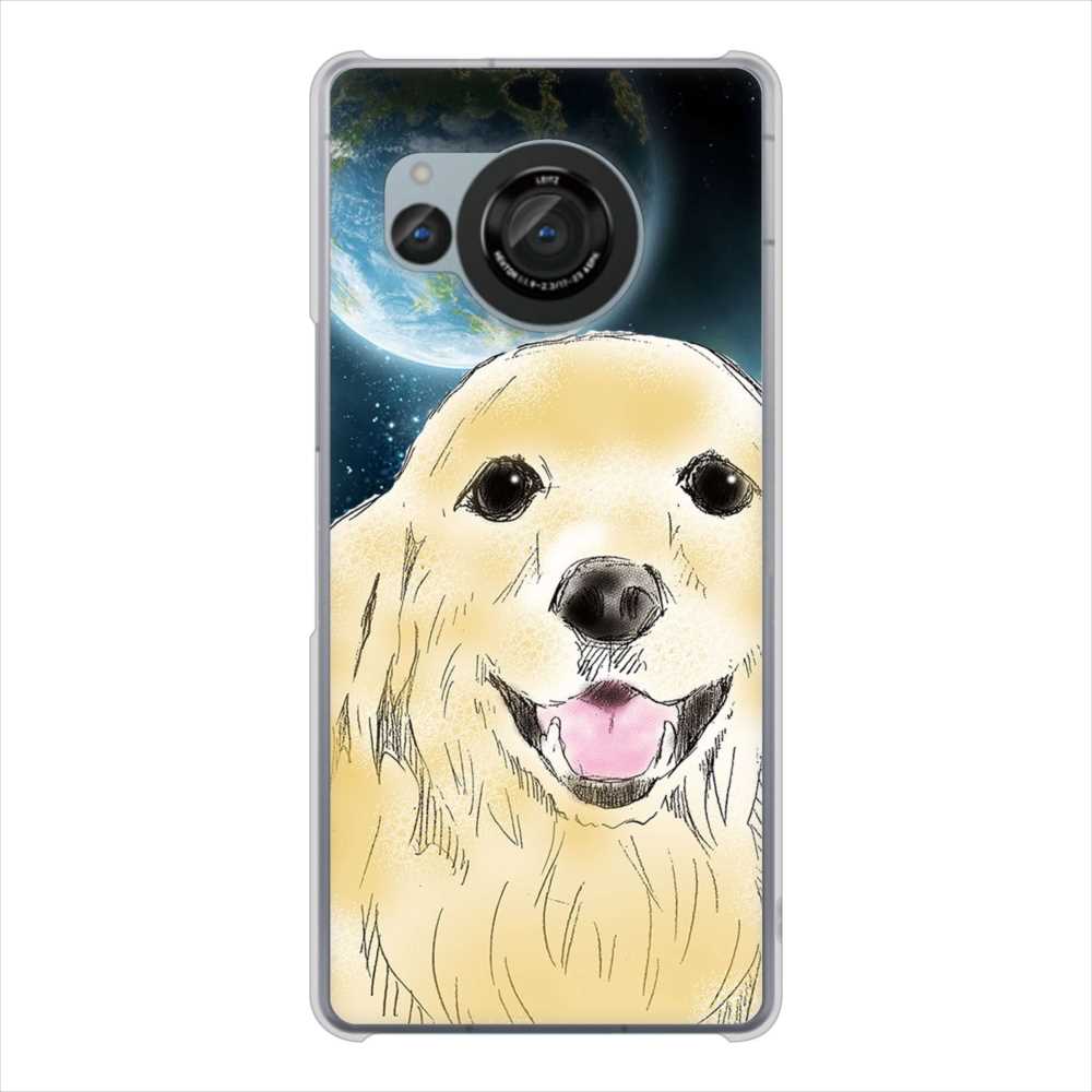 AQUOS R8 SH-52D docomo 高画質仕上げ 背面印刷 ハードケースゴールデンレトリバー