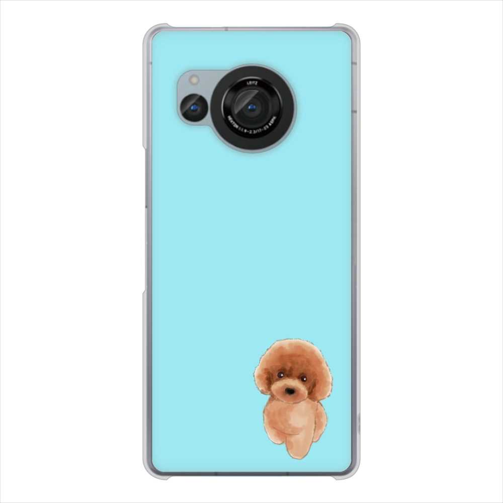 AQUOS R8 SH-52D docomo 高画質仕上げ 背面印刷 ハードケーストイプードルレッド