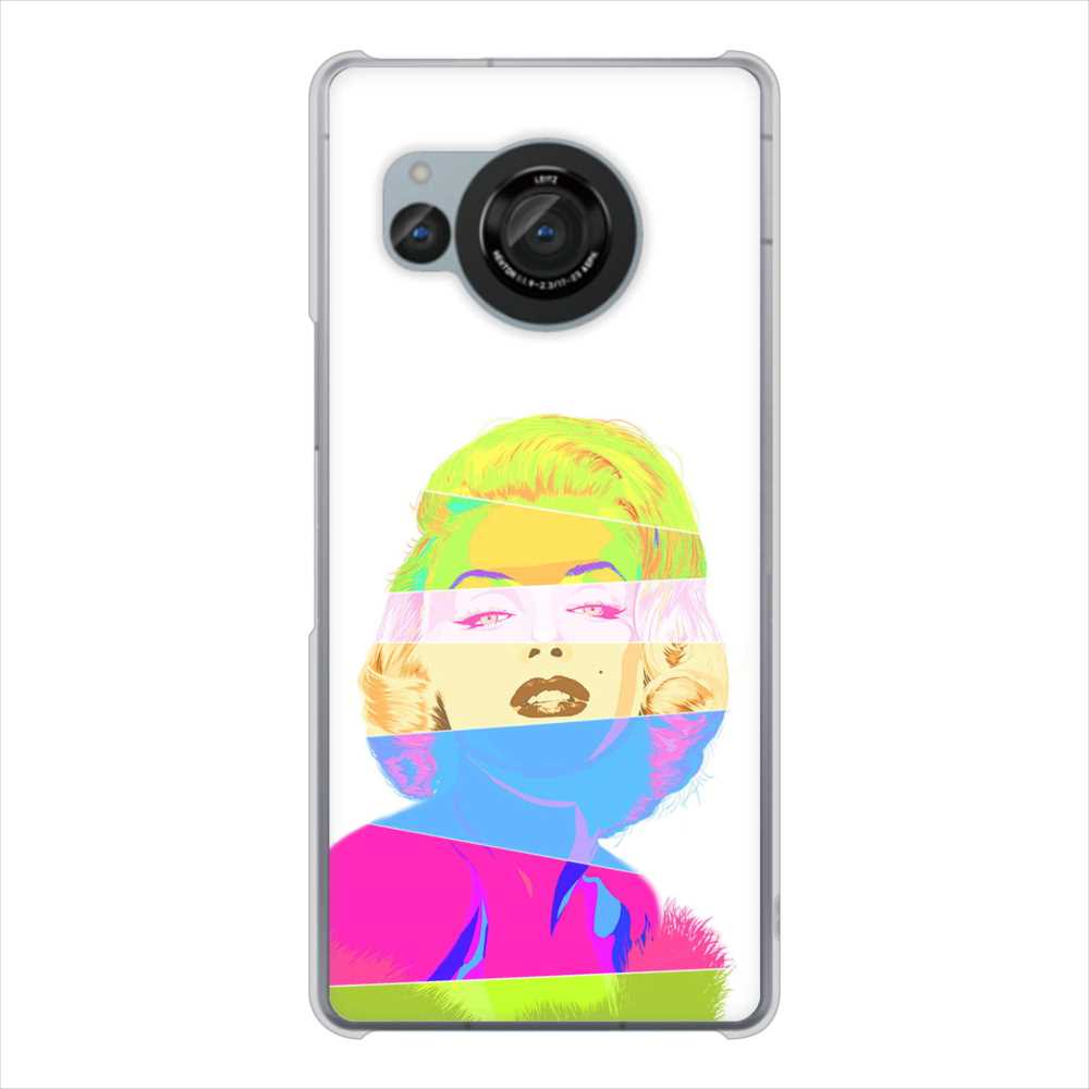 AQUOS R8 SH-52D docomo 高画質仕上げ 背面印刷 ハードケースマリリンモンローデザイン