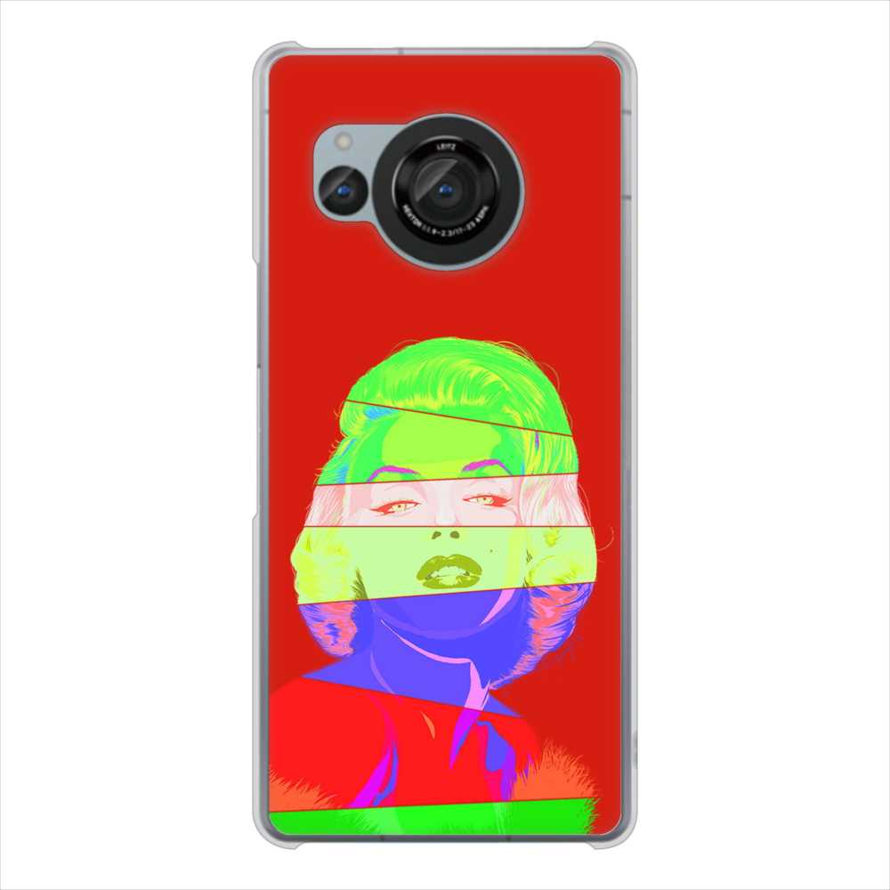 AQUOS R8 SH-52D docomo 高画質仕上げ 背面印刷 ハードケースマリリンモンローデザイン