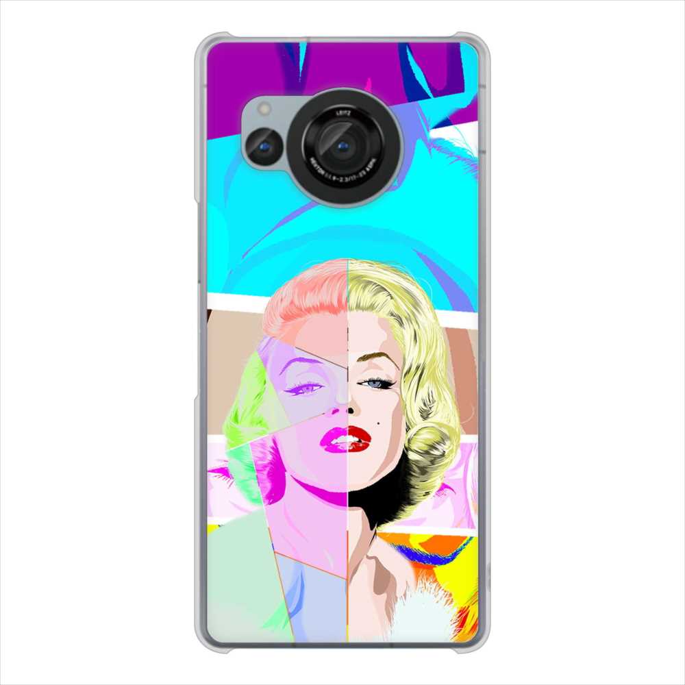 AQUOS R8 SH-52D docomo 高画質仕上げ 背面印刷 ハードケースマリリンモンローデザイン