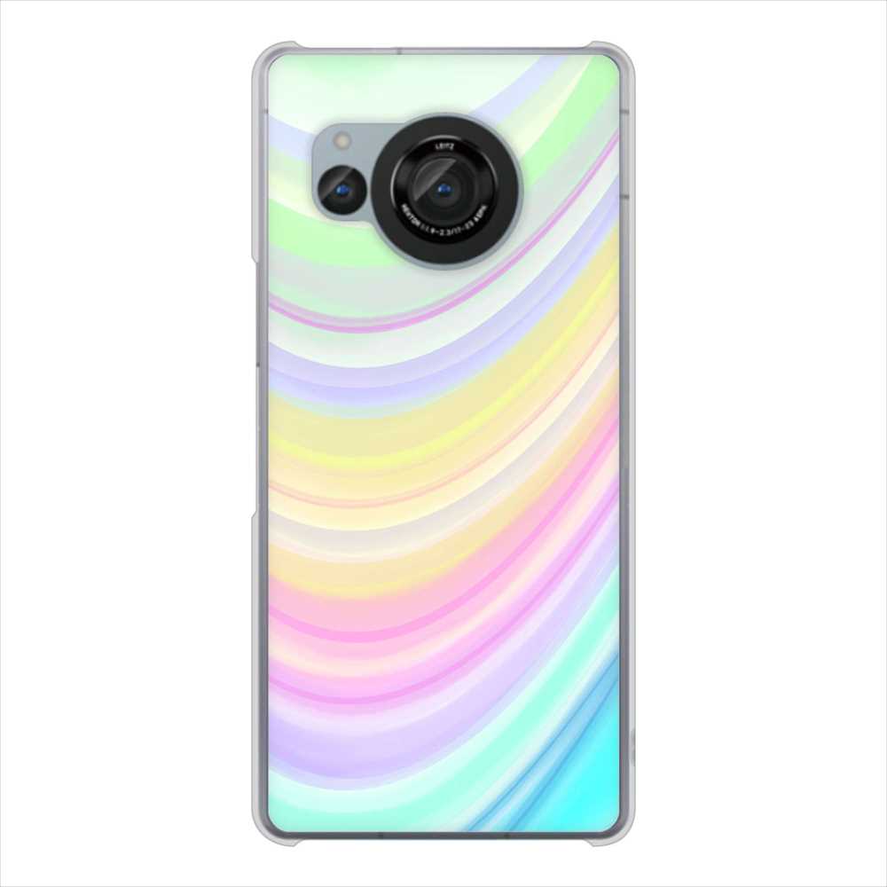 AQUOS R8 SH-52D docomo 高画質仕上げ 背面印刷 ハードケースレインボー