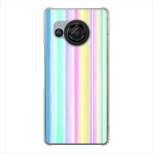 AQUOS R8 SH-52D docomo 高画質仕上げ 背面印刷 ハードケースレインボー