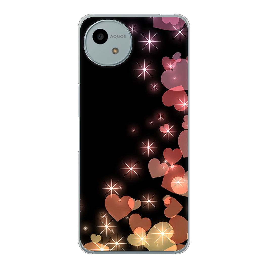 AQUOS wish4 SH-52E docomo 高画質仕上げ 背面印刷 ハードケースきらめきハート