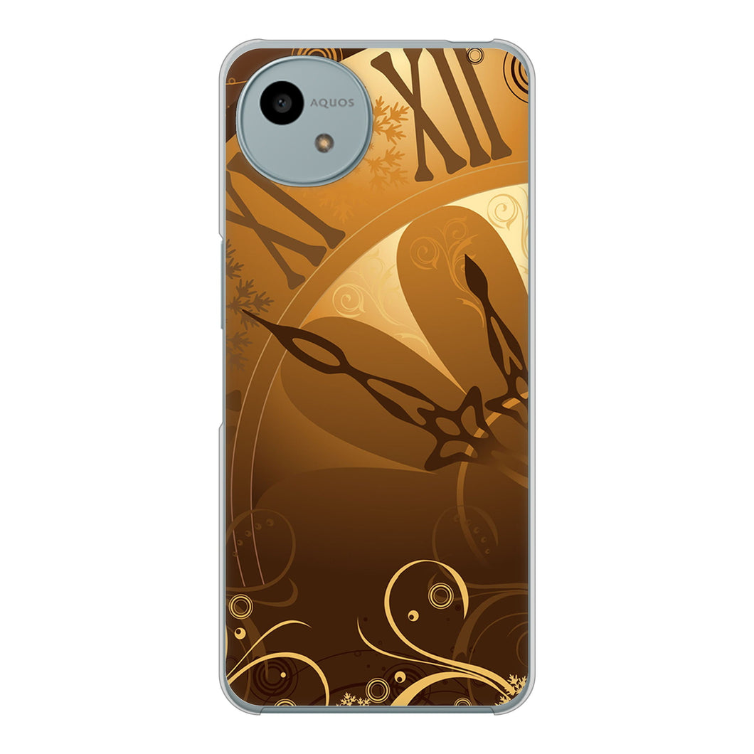 AQUOS wish4 SH-52E docomo 高画質仕上げ 背面印刷 ハードケース 【185 時を刻む針】