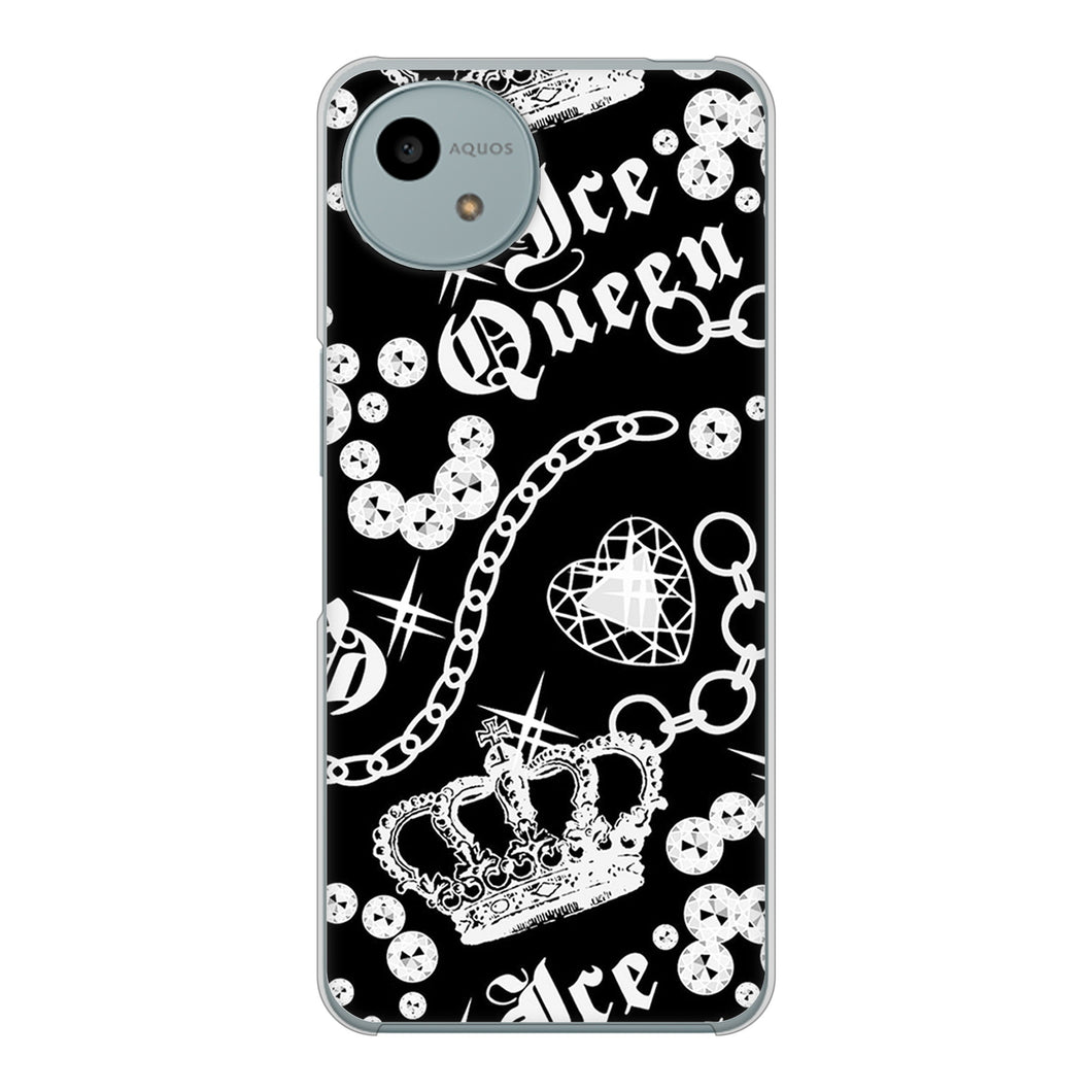 AQUOS wish4 SH-52E docomo 高画質仕上げ 背面印刷 ハードケース 【187 ゴージャス クラウン】