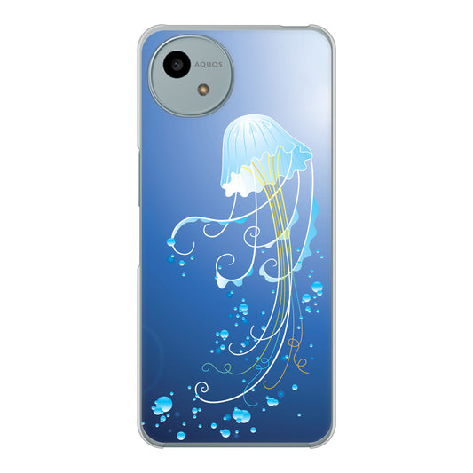 AQUOS wish4 SH-52E docomo 高画質仕上げ 背面印刷 ハードケース 【362 ジェリーフィシュ】