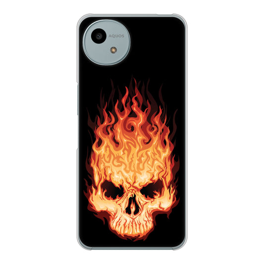 AQUOS wish4 SH-52E docomo 高画質仕上げ 背面印刷 ハードケース 【364 ドクロの怒り】