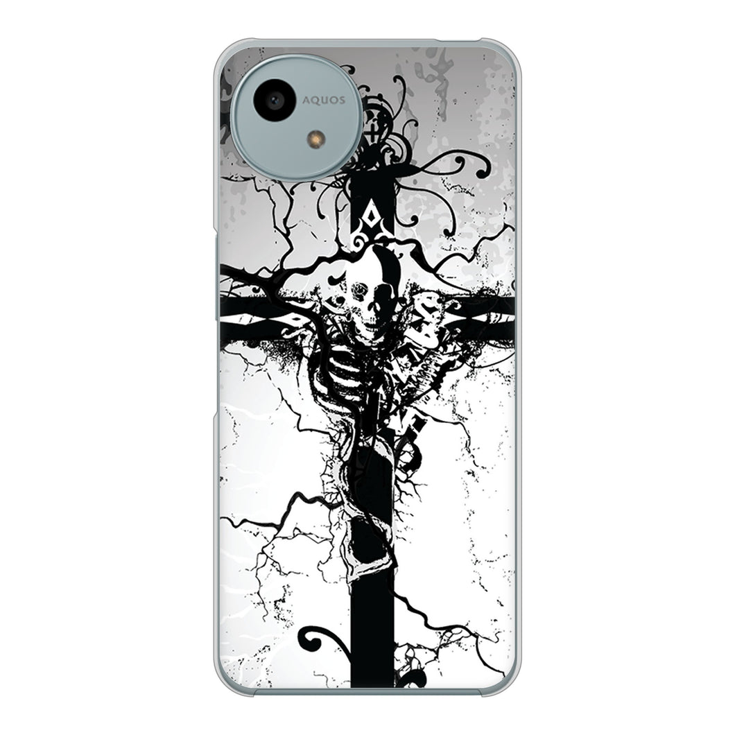 AQUOS wish4 SH-52E docomo 高画質仕上げ 背面印刷 ハードケース 【432 張付の骸】