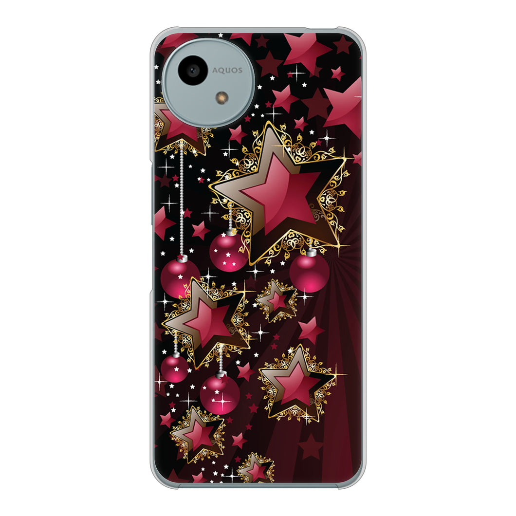 AQUOS wish4 SH-52E docomo 高画質仕上げ 背面印刷 ハードケース 【434 星の壁】