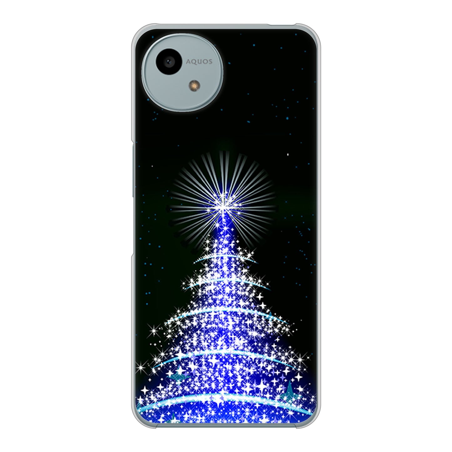 AQUOS wish4 SH-52E docomo 高画質仕上げ 背面印刷 ハードケースクリスマス