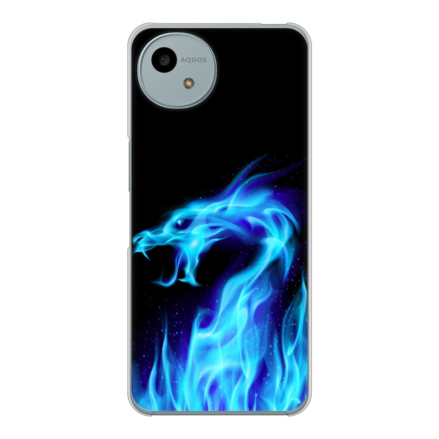 AQUOS wish4 SH-52E docomo 高画質仕上げ 背面印刷 ハードケースドラゴン