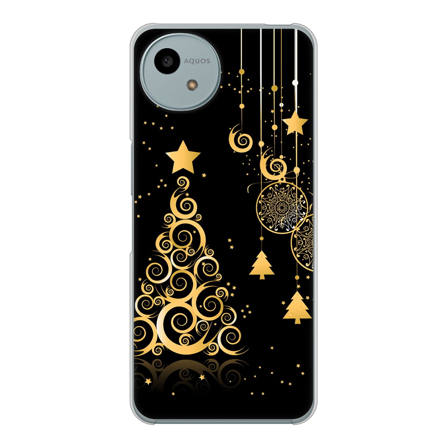 AQUOS wish4 SH-52E docomo 高画質仕上げ 背面印刷 ハードケースクリスマス