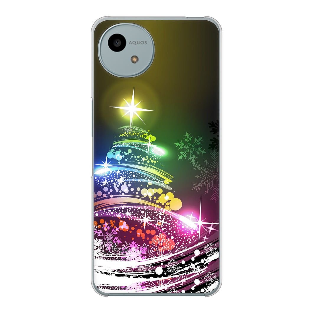 AQUOS wish4 SH-52E docomo 高画質仕上げ 背面印刷 ハードケースクリスマス