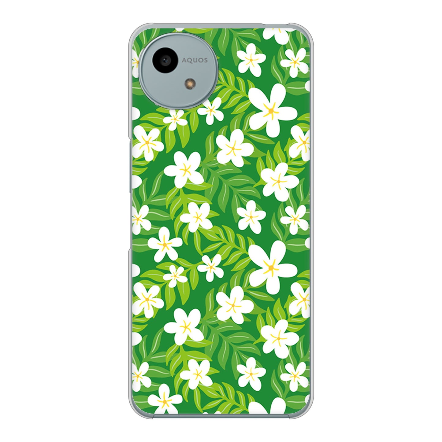 AQUOS wish4 SH-52E docomo 高画質仕上げ 背面印刷 ハードケース 【760 ジャスミンの花畑】