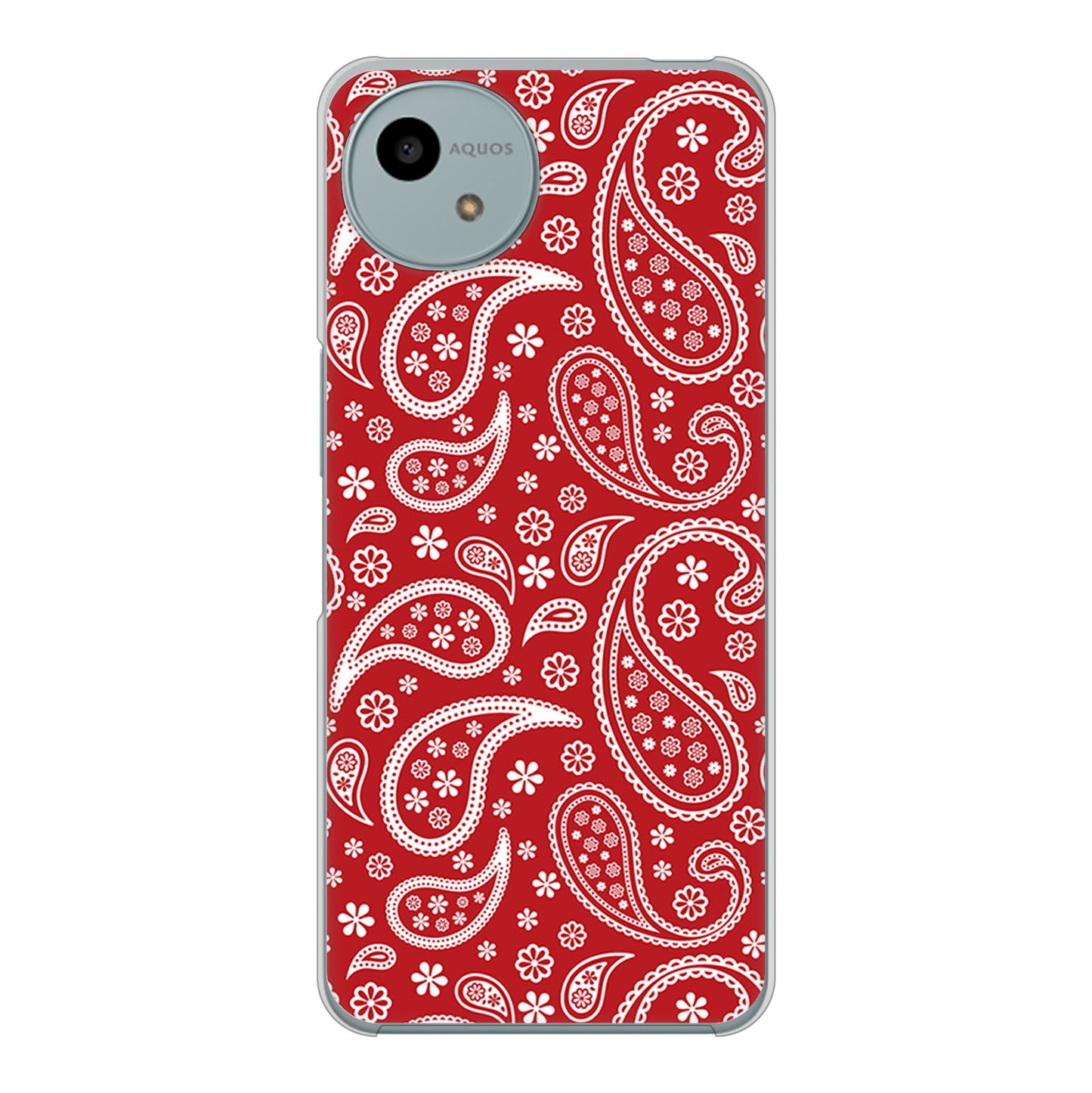 AQUOS wish4 SH-52E docomo 高画質仕上げ 背面印刷 ハードケースペイズリー