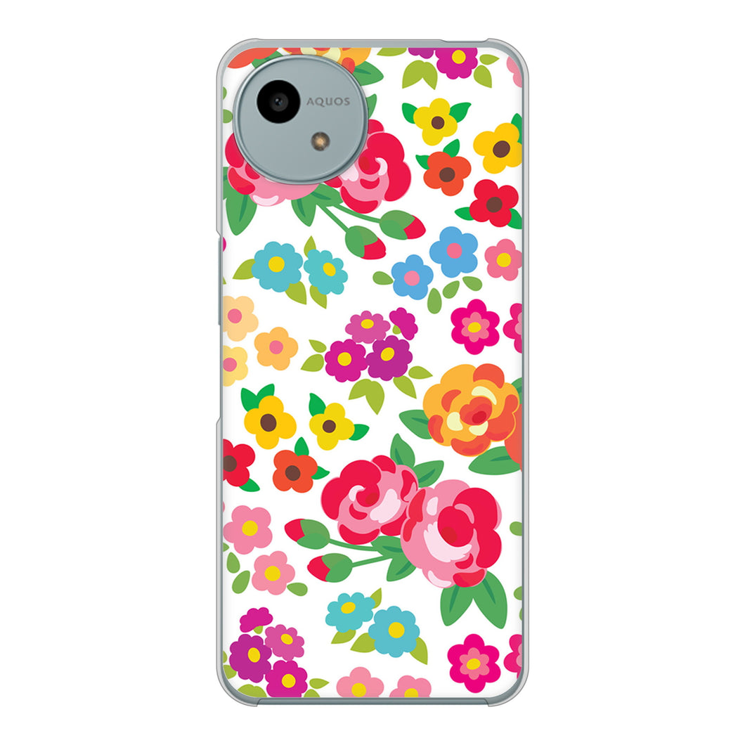 AQUOS wish4 SH-52E docomo 高画質仕上げ 背面印刷 ハードケース 【776 5月のフラワーガーデン】